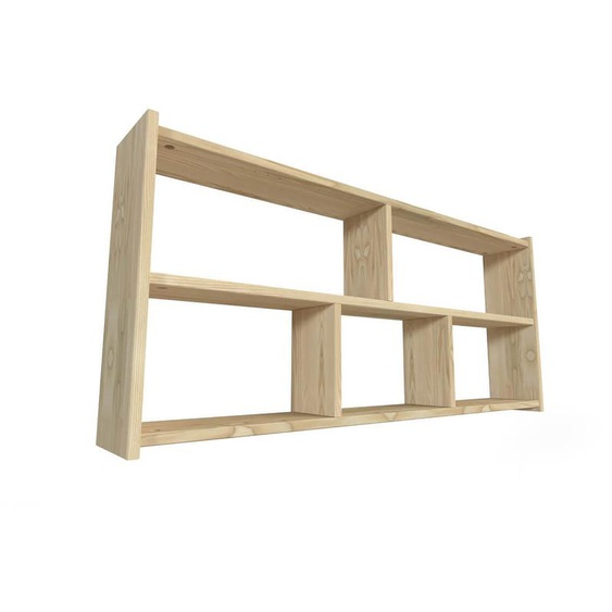 Etagère suspendue largeur 140cm en bois pour lit mezzanine