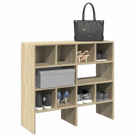 Étagères à chaussures 2 pcs empilable chêne sonoma 89,5x30x40cm
