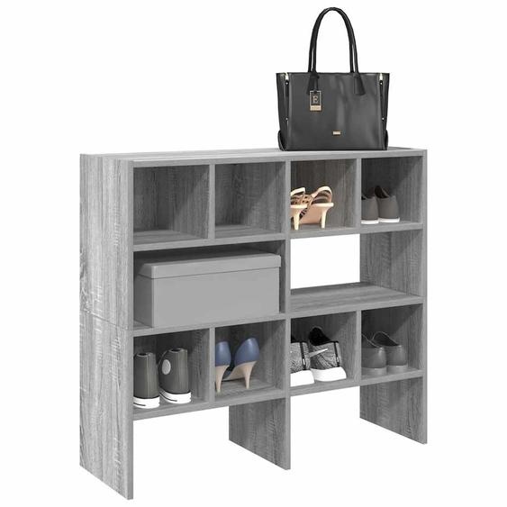 Étagères à chaussures empilables 2 pcs sonoma gris 89,5x30x40cm