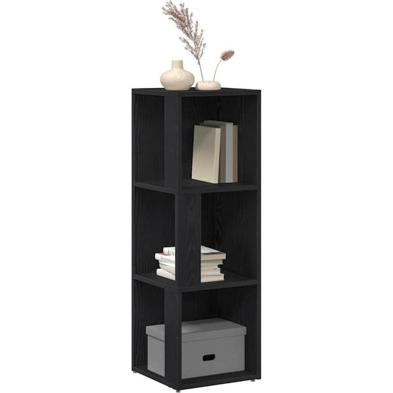 Étagères dangle noir imitation chêne 33 x 33 x 100 cm Matériau dérivé du bois