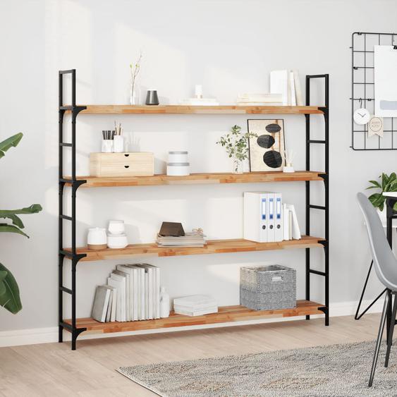 Étagères flottantes 2 pcs 160x20x4 cm acacia massif à lhuile