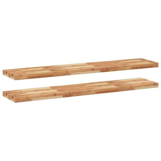 Étagères flottantes 2 pcs 160x30x4 cm acacia massif à lhuile