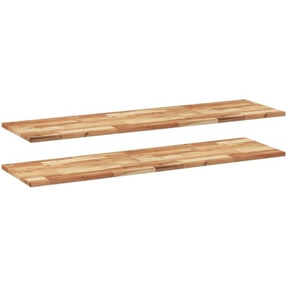 Étagères flottantes 2 pcs 160x40x2 cm acacia massif à lhuile