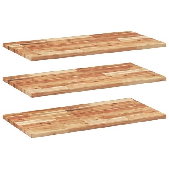 Étagères flottantes 3 pcs 100x40x2 cm acacia massif à lhuile
