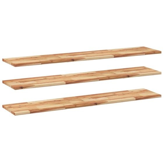 Étagères flottantes 3 pcs 120x30x2 cm acacia massif à lhuile