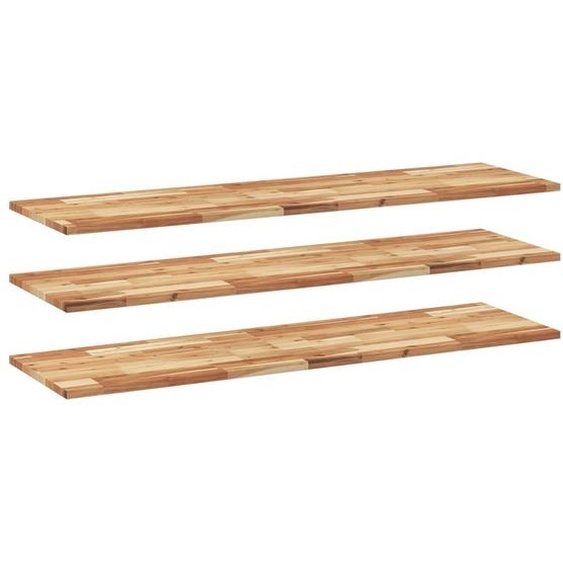 Étagères flottantes 3 pcs 120x40x2 cm acacia massif à lhuile