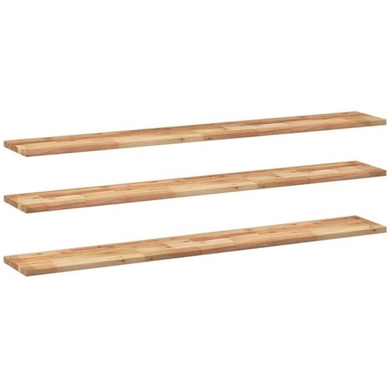 Étagères flottantes 3 pcs 140x20x2 cm acacia massif à lhuile