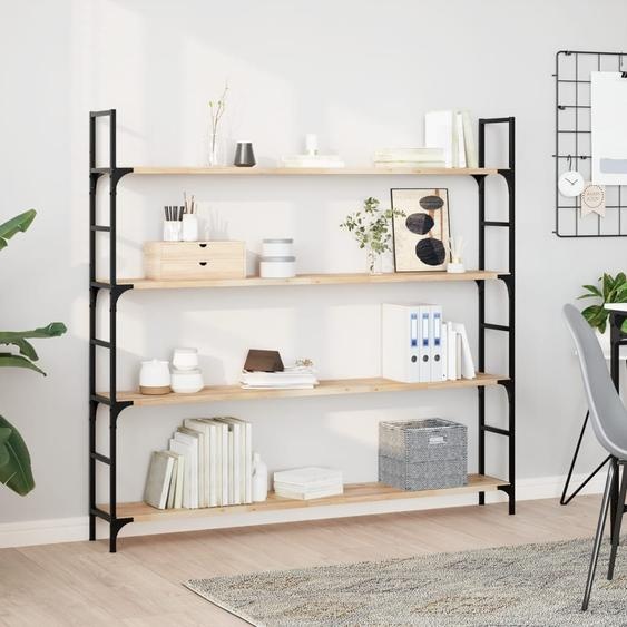 Étagères flottantes 3 pcs 140x20x2 cm acacia massif non traité