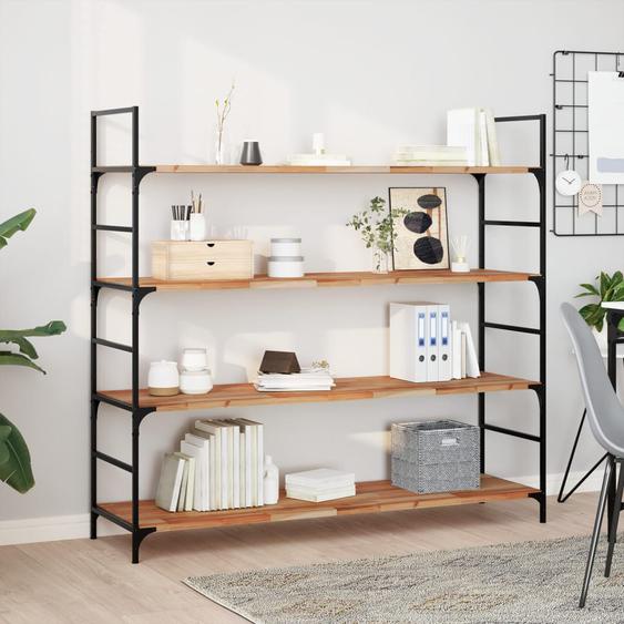 Étagères flottantes 3 pcs 140x40x2 cm acacia massif à lhuile