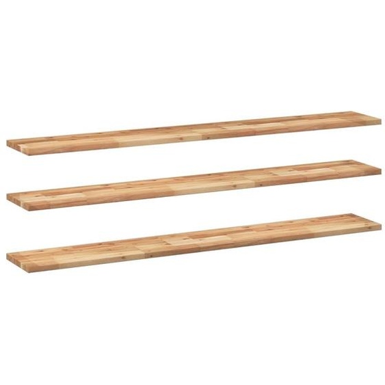 Étagères flottantes 3 pcs 160x20x2 cm acacia massif à lhuile