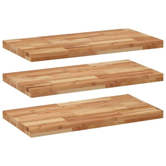 Étagères flottantes 3 pcs 60x40x4 cm acacia massif à lhuile