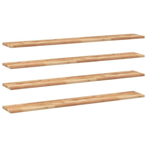 Étagères flottantes 4 pcs 160x20x2 cm acacia massif à lhuile