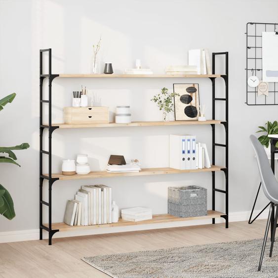 Étagères flottantes 4 pcs 160x20x2 cm acacia massif non traité