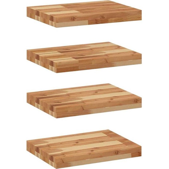 Étagères flottantes 4 pcs 40x30x4 cm acacia massif à lhuile
