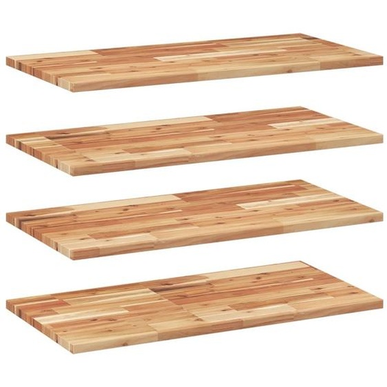 Étagères flottantes 4 pcs 60x40x2 cm acacia massif à lhuile