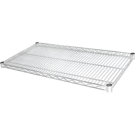 Étagères métalliques chromées Vogue 1220x457mm (Lot de 2)