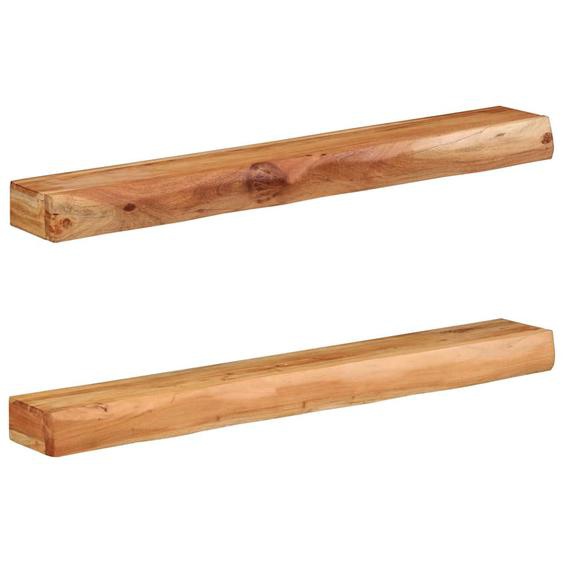 Étagères murales 2 pcs 100x17x8 cm bois massif dacacia