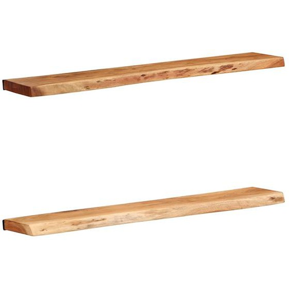 Étagères murales 2 pcs 100x20x3,5 cm bois massif dacacia