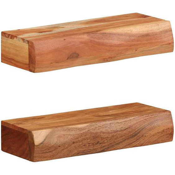 Étagères murales 2 pcs 40x17x8 cm bois massif dacacia