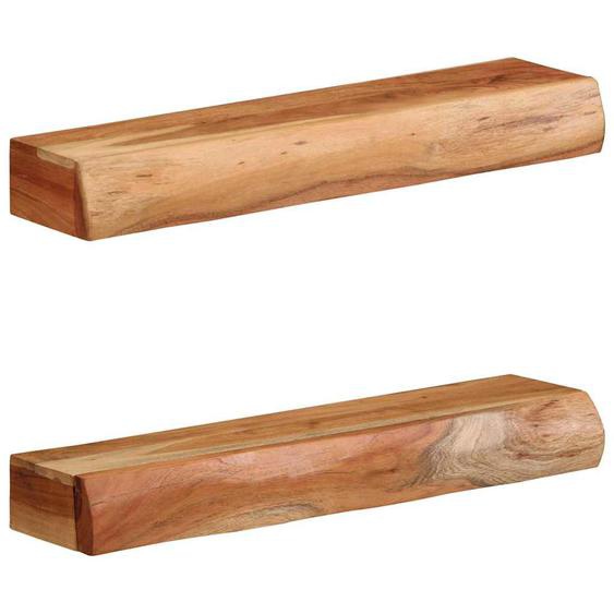 Étagères murales 2 pcs 60x17x8 cm bois massif dacacia