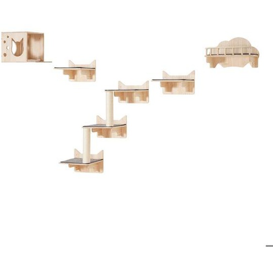 Étagères Murales pour Chat-VEVOR-Plateformes à Sauter, Nid, Perchoir-Étagère Flottante dEscalade pour Dormir, Jouer, Grimper