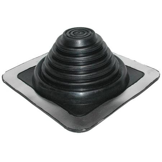 Etanco - Sortie de toit Pipeco embase carrée N°4 100°C Noir - Ø70 à 177 -188041