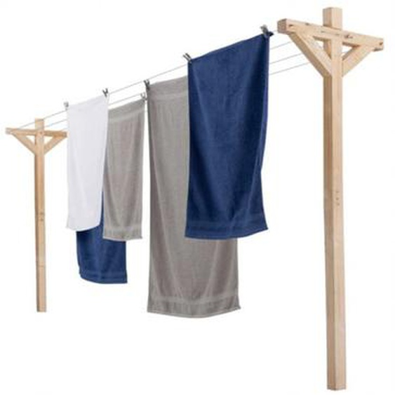 Etendoir à linge extérieur MADERA capacité 12M en bois