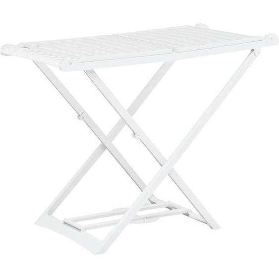 Étendoir à linge pliable Blanc Plastique