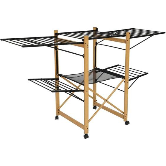 Kitchen Move - Etendoir à linge pliable ushuaia Bois Aluminium 28m