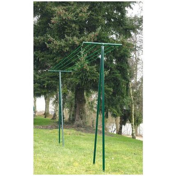 Etendoir à linge pour jardin de 60 mètres Dirickx vert