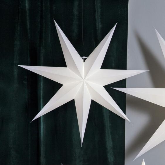 Étoile en papier Frozen, sans trou, blanc,E14,140cm