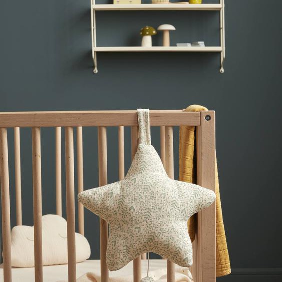 Étoile Musicale En Gaze De Coton Beige Clair Imprime 2