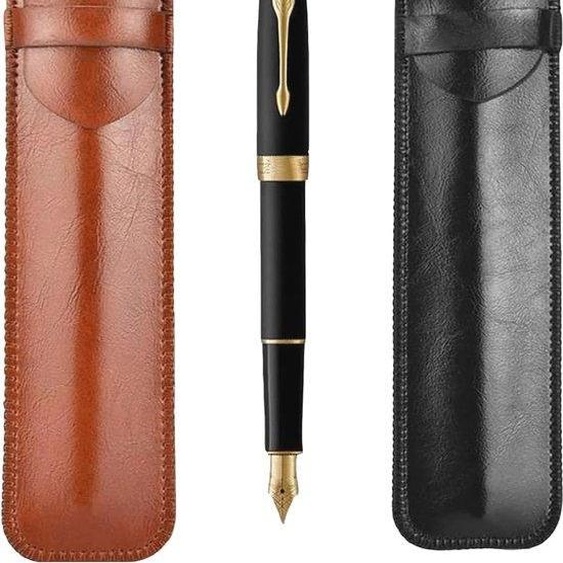 Étui en cuir pour 1 à 3 stylos Vintage Protection