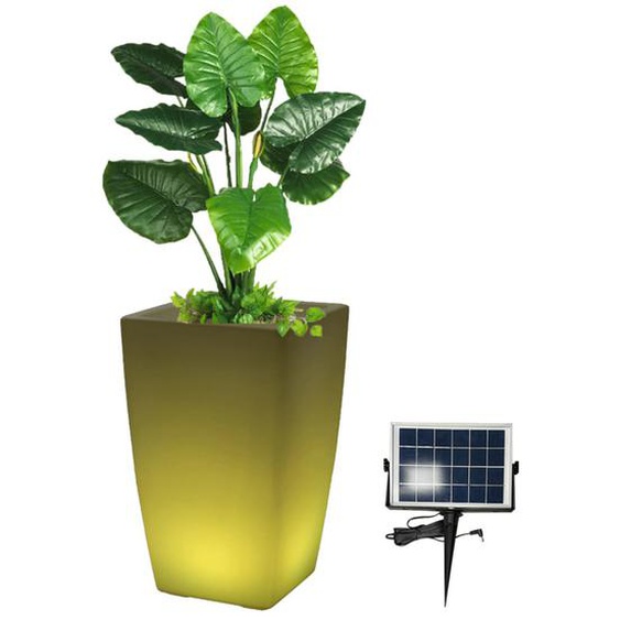 Eurotrail Lampe/pot de fleurs rechargeable à LED 50 cm