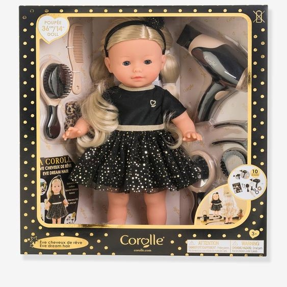 Eve Cheveux de Rêves 36 cm noir