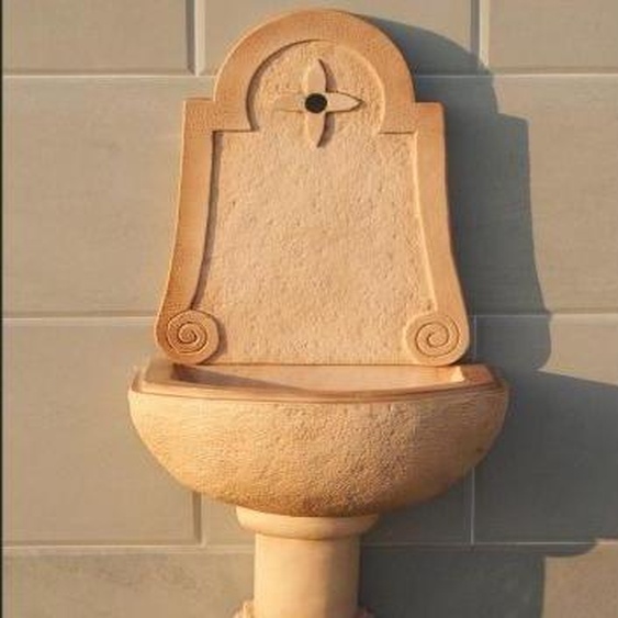 Evier de jardin 148 cm Fontaine en pierre Décoration paysagère Utilité Nouveau ALLORA