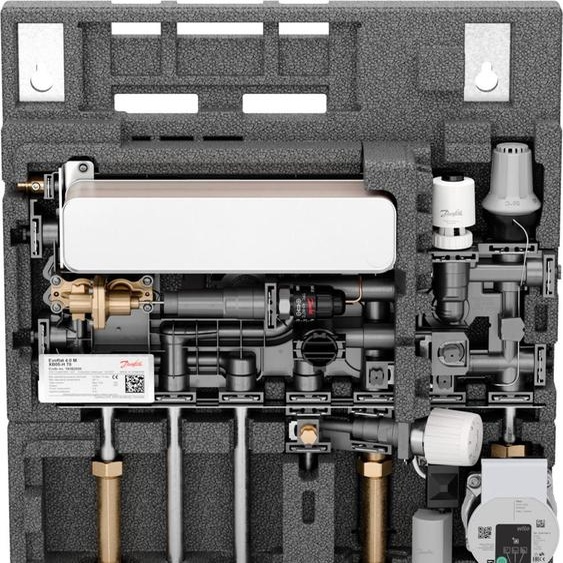 Danfoss EvoFlat 4.0 Station dappartement M2 49kW, 17,6 l/min pour chauffage de surface
