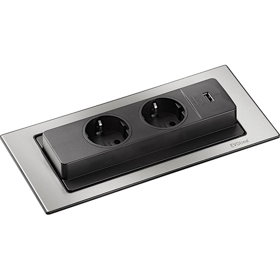 Evoline Backflip, prise en acier inoxydable 2-fois 417515