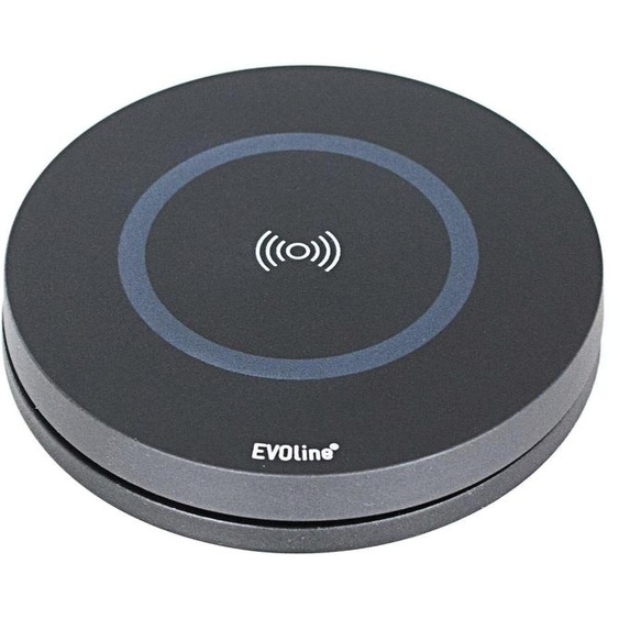 Couvercle rotatif Evoline DisQ avec fonction de charge sans fil Qi, noir, diamètre 90 mm