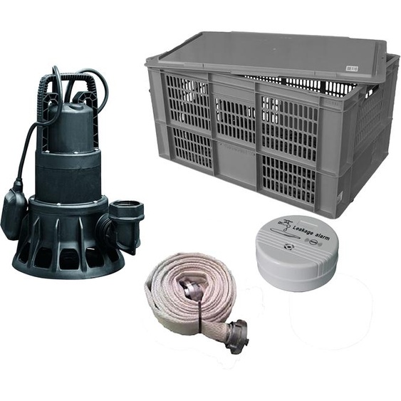 Ewuaqua iFlut kit anti-inondation pompe dinondation 10202 motopompe submersible, 8 cmb/h, tuyau C 15m