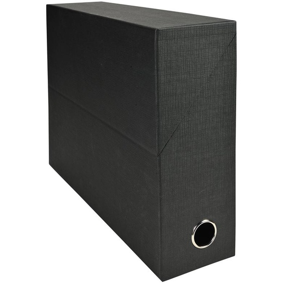 Exacompta Boîte de classement A4 - Dos 9 cm - Noir - Lot de 5