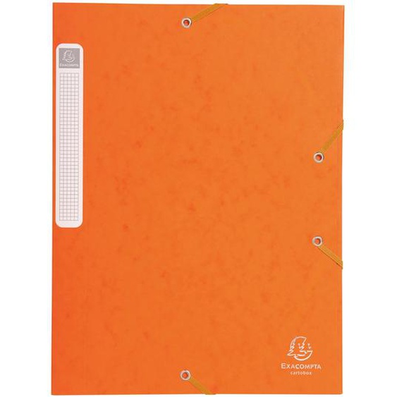 EXACOMPTA Boite de classement Cartobox Dos 25mm Carte lustrée - A4 - Orange