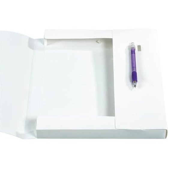 EXACOMPTA Boite de classement Dos 25mm polypropylène opaque 7/10e Krea Cover - A4 - Blanc