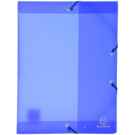 EXACOMPTA Boite de classement en polypropylène Dos 25mm Chromaline - A4 - Bleu