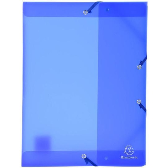 EXACOMPTA Boite de classement en polypropylène Dos 25mm Chromaline - A4 - Bleu