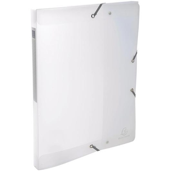 EXACOMPTA Boite de classement en polypropylène Dos 25mm Chromaline - A4 - Incolore