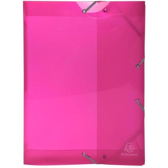 EXACOMPTA Boite de classement en polypropylène Dos 25mm Iderama PP - A4 - Rose