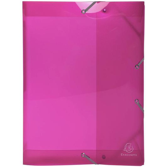 EXACOMPTA Boite de classement en polypropylène Dos 40mm Iderama PP - A4 - Rose