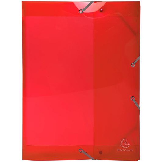 EXACOMPTA Boite de classement en polypropylène Dos 40mm Iderama PP - A4 - Rouge
