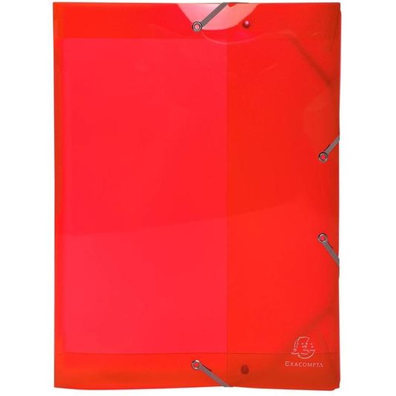 EXACOMPTA Boite de classement en polypropylène Dos 40mm Iderama PP - A4 - Rouge